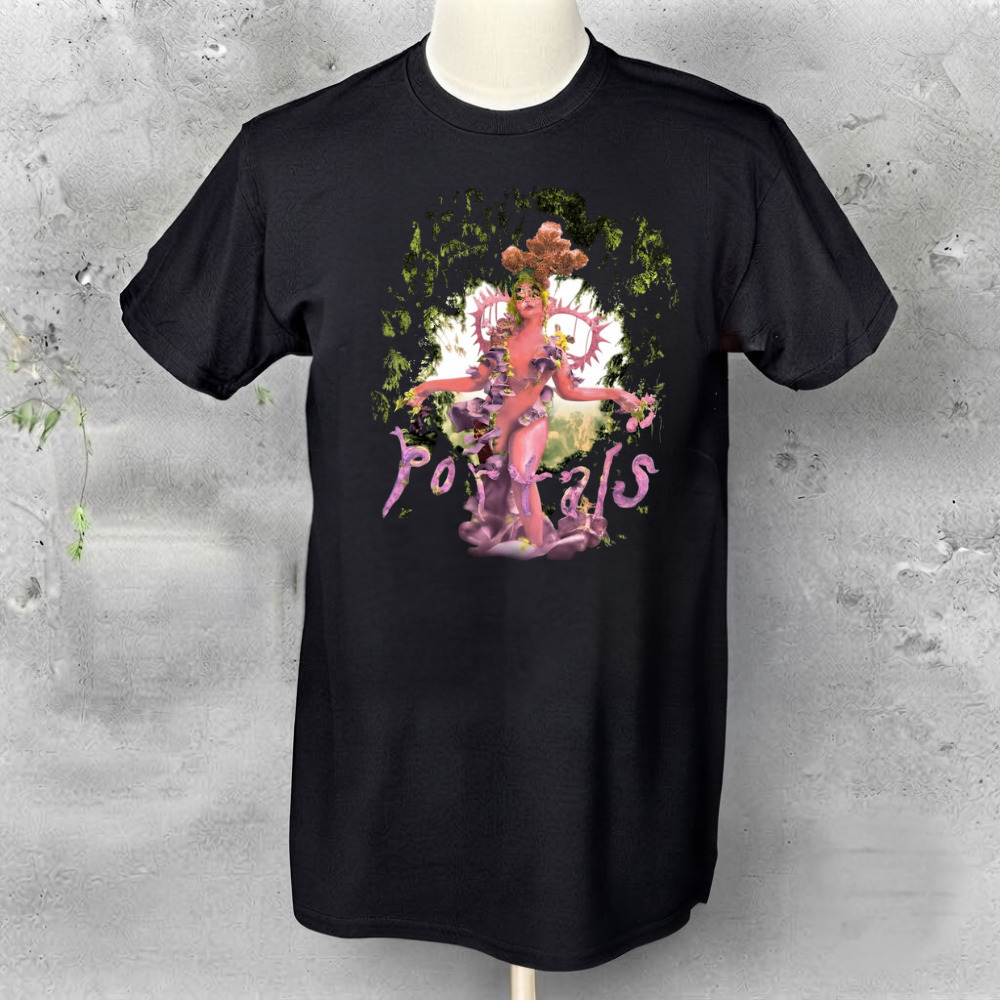 Melanie Martinez Portals Fantasy Fairy Tour Graphic Vintage Black T-Shirt